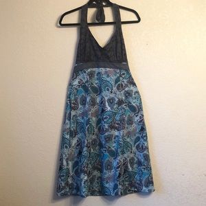 Athleta Pack Anywhere Paisley Halter Dress 10 EUC!